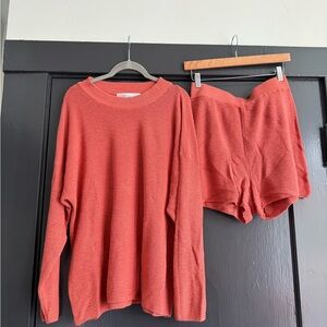 Free People Beach Malibu Sweater and Shorts Set